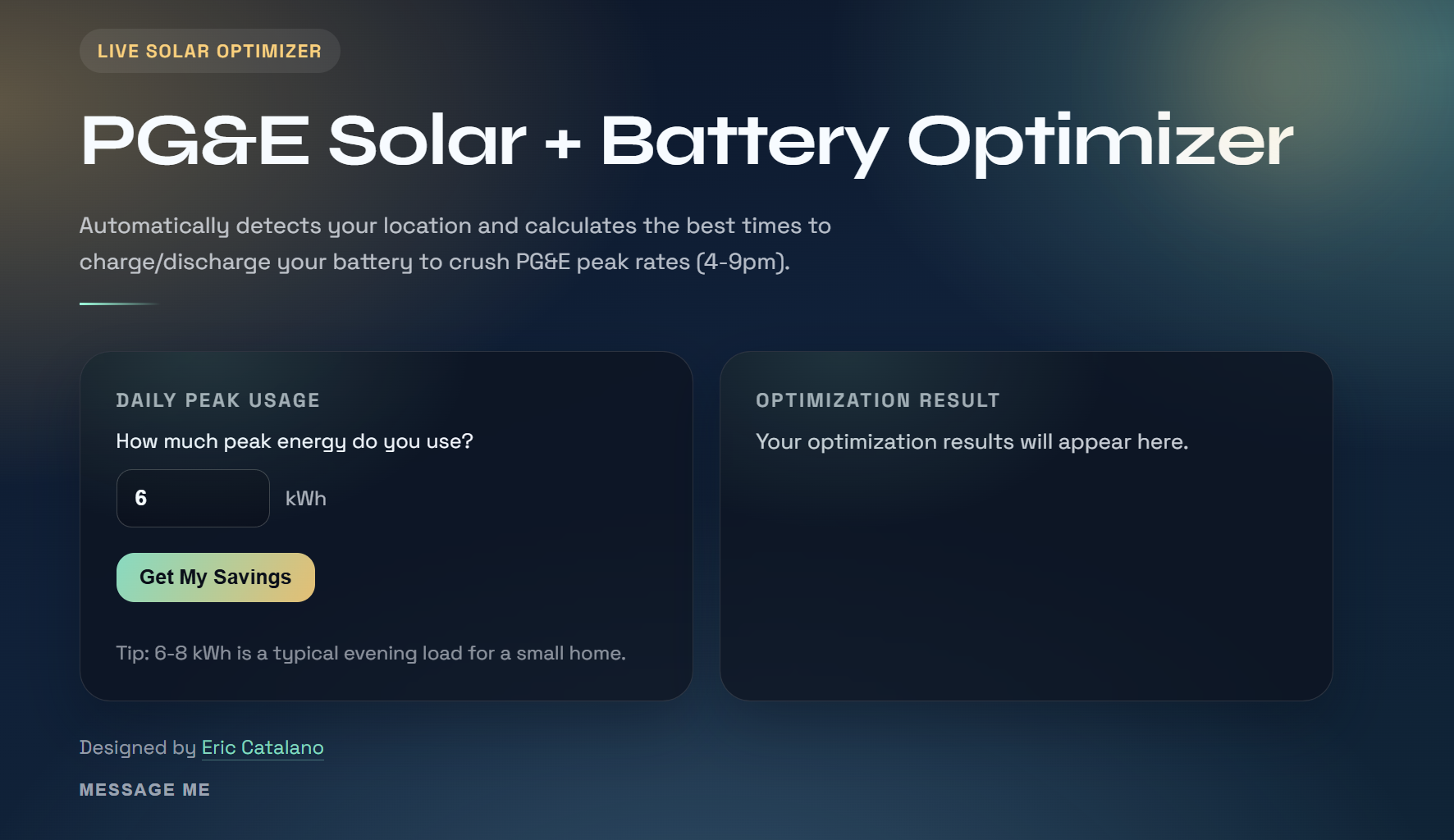 Solar Battery Optimizer